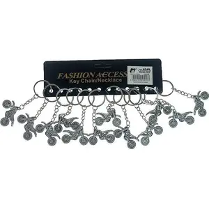 Metal Motorcycle Keychain set, Adar, 12 pieces