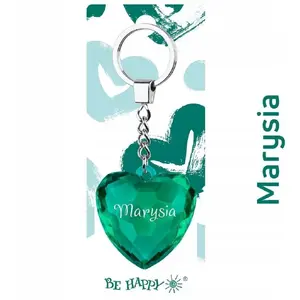 Keychain MCD Brelok Serce Marysia – metal heart key ring by MCD