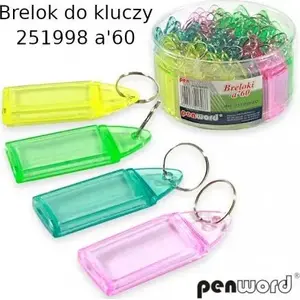 Keychain Penword model AH594PSH acrylic key fob — clear acrylic keyring