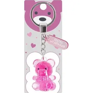 Keychain plush bear MCD - 'Jesteś wyjątkowa!' decorative accessory