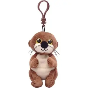 Keychain plush TY Inc. Beanie Bellies Mitch otter 8.5 cm, model 43101