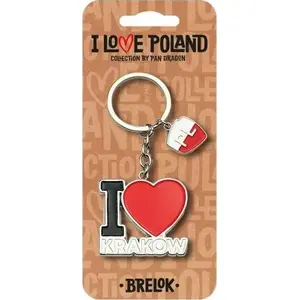 Брелок Pan Dragon ILP-BRE-B-KR-05 – металлический сувенир 'I love Poland' Краков