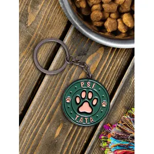 Keychain No name Breloczek Brelok Psi tata — decorative pendant for keys