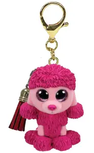 Plush Clip Toy Dog TY Mini Boos Patsy Poodle – small clip-on stuffed animal