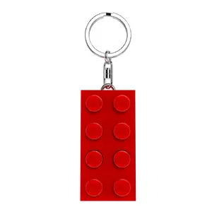 Keychain Light LEGO Minifigures 2x4 Brick Red — LEGO model 4006036-KE234HR