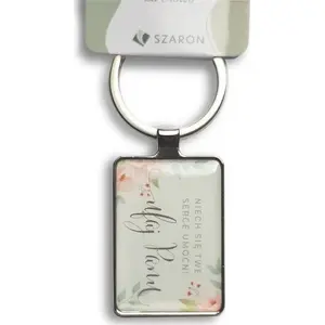 Keychain Szaron metal silver 'Niech się twe serce' – Szaron 463699