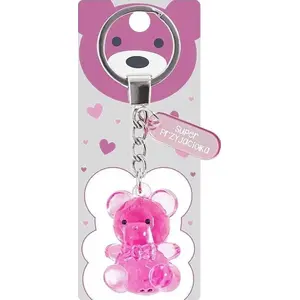 Keychain bear Edibazzar Brelok miś - Super Przyjaciółka key ring, decorative accessory