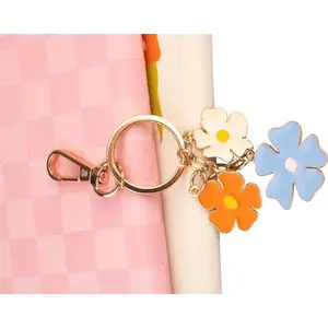 Keychain GDD Bloom kwiatki HAPPY COLOR — decorative floral key ring
