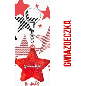 Keychain (brelok) Lovrin Gwiazdeczka - star-shaped metal key ring