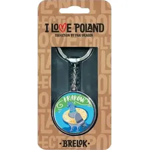 Брелок Pan Dragon ILP-BRE-A-KRA-09 «I love Poland Kraków», металлический сувенир
