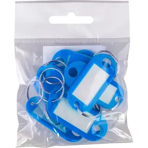 Keyring set Stickn PET, 10 pieces, blue