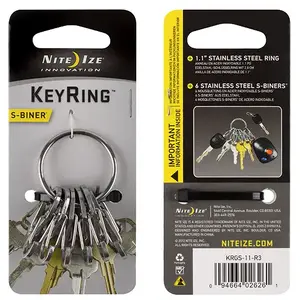 Key carabiner key ring NITEIZE KRGS-11-R3 — stainless steel, 22 g