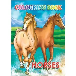 Coloring Book A4 Vrige — Horses, 16 Pages, A4 Format