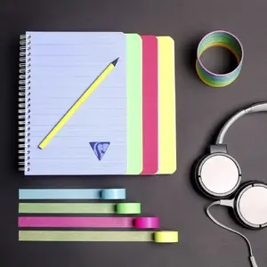 Notebook Clairefontaine Linicolor A5, 5 notebooks, 90 sheets, ruled