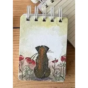 Notebook Incood Kołonotes A7 SSN40 with Border Terrier and Poppies cover