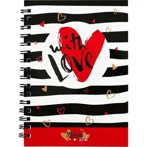 Spiral Notebook Kraft&Dele 'Notes na sprężynie With Love' — Kraft&Dele spiral-bound notebook