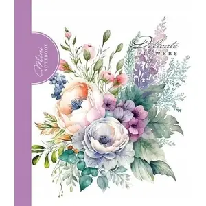 Notepad Fresh 100 x 100 mm 48 sheets grid, decorative cover (Bukiet fiolet)