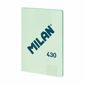 Writing notebook Milan Milan 57243G48GR A4 48 sheets 95 g/m² squared light green paperback