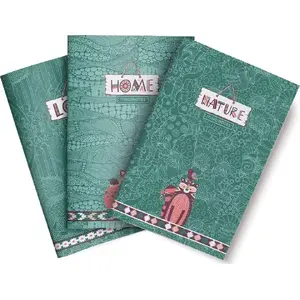Notebook Make Notes Green Forest A6, 32 pages, plain, pack of 3
