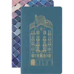 Pierakstu grāmatu komplekts Moleskine Casa Batlló Cahier 2024 L 13x21 cm ar līnijām, 2 gab.
