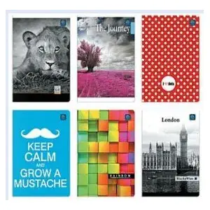 Notebook INTERDRUK A4 80 sheets squared (grid) — ruled grid format for school and office