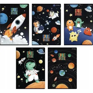 Notebook A5 TOP-2000 Space, 32 sheets, squared, pack of 10
