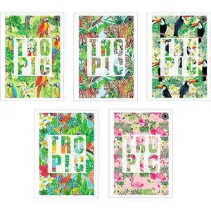 Notebook A5 Ziemia Obiecana Tropic 60 sheets lined pack of 10