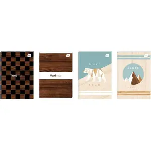 Notebook INTERDRUK Brulion A5 96 pages squared Trends Boys pack of 5