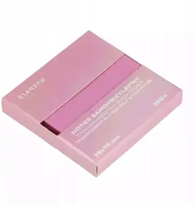 Sticky Notes STARPAK NOTES SPRZYL 75×75 mm transparent, 100 sheets per pad, pack of 12 (360 total)