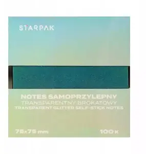 Note pads STARPAK NOTES SPRZYL 75×75 mm transparent, 100 sheets, pack of 12 (STK NOT185)