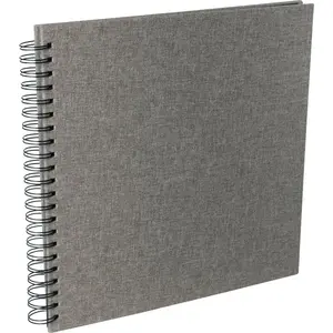 Wire-O notebook focus Essence 23×17 cm, grey cover with black inner sheets