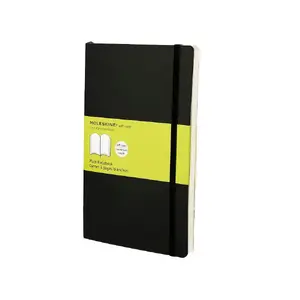 Piezīmju grāmata Moleskine Classic mīkstās vākos — 192 lapas, melna, matēts pārklājums