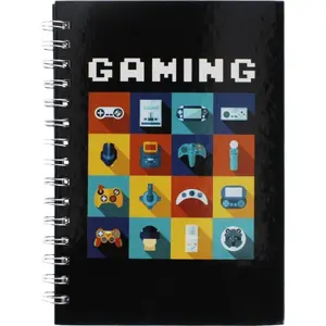 Notebook STARPAK NOTES NA SPIR A5/K Gaming STK PB1/24 — A5 spiral-bound notebook, ruled pages, pack of 24