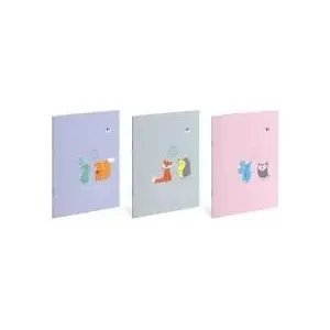 Notebook A4 INTERDRUK Zeszyt 32 pages lined colored B&B Kids Pastel pack of 10