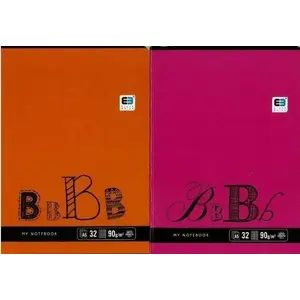Notebook INTERDRUK A5 32-page colored-ruled Black&Blue pack of 10