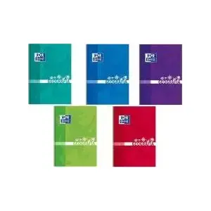 Notebook Oxford A5 80-sheet squared Geografia pack of 5