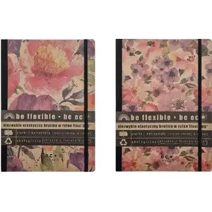 Burtnīca Ziemia Obiecana Brulion B5 96 lapas rūtiņu Flexi Passion, komplekts 10 gab.