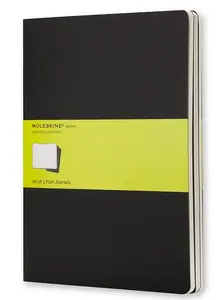 Блокнот Moleskine Cahier твердый переплет 120 листов 70 г/м² Черный
