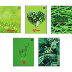 Pierakstu grāmatiņa A5 Ziemia Obiecana Think Green, 60 lapas, līnijas, 10 gab.