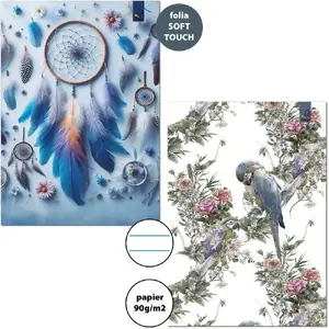 Notebook A4 32-page lined 90 g/m² pack of 6, Bee-bee Boho