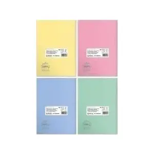 Notebook B5 HERLITZ Zeszyt 60 pages squared Eco PP pastel cover pack of 5