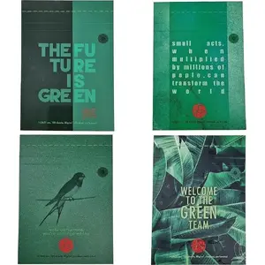 Pierakstu grāmatiņa A5 Ziemia Obiecana Notatnik 100 lappušu rūtiņās Flexi Think Green, iepakojums 10 gab.