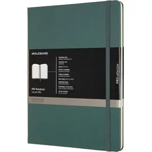 Блокнот Moleskine Professional XL 19×25 см, твердая обложка, 192 страницы, лесной зелёный