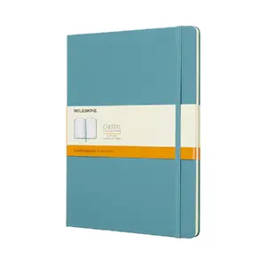 Блокнот Moleskine Classic с твёрдой обложкой, в линейку, синий, бумага 70 г/м², матовая
