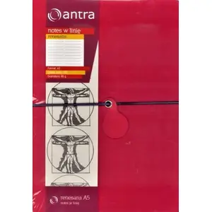Блокнот Antra Notes A5 Linia Renesans — формат A5, в линию, модель 244320