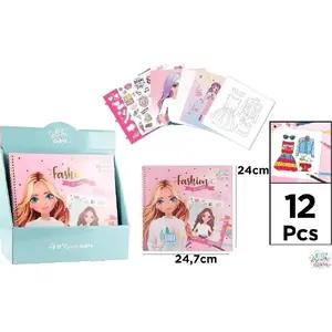 Piezīmju bloks ar uzlīmēm Benetton Big Dream Girl — tematiski pieraksti un pašlīmējošas uzlīmes