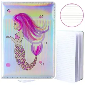 Notebook Lean Syrenka holographic A5 lined 80 pages