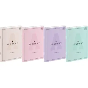 Notebook A5 INTERDRUK Academy Pastel — 60 pages, lined, pack of 10