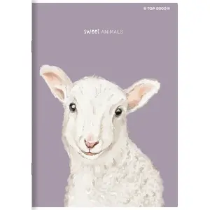 Notebook TOP-2000 Sweet Animal A5, lined, 96 sheets