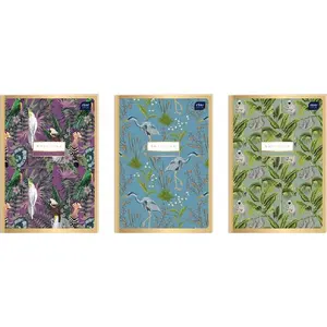 Notebook A4 INTERDRUK Zeszyt 80 pages squared Metallic Gold cover (pack of 5)